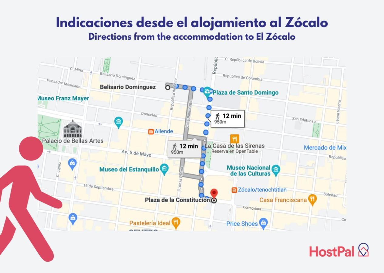 Mexico Historic Center Modern Apartment Exterior foto